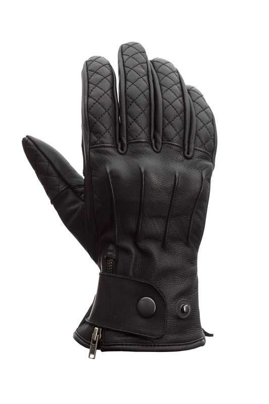 RST Matlock CE Leder Motorradhandschuhe Schwarz