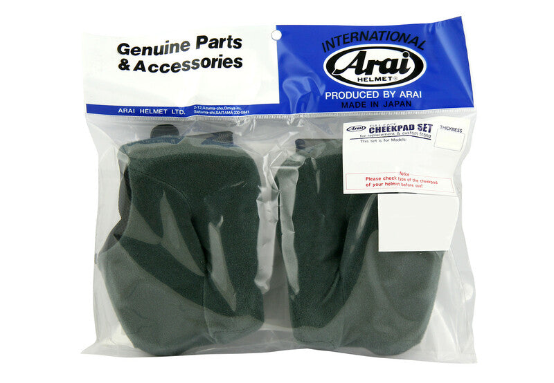 ARAI DryCool FCS Wangenschaumstoffe 12mm (XXL Standard Thickness) Rebel/Chaser-V/Chaser-V PRO Helme