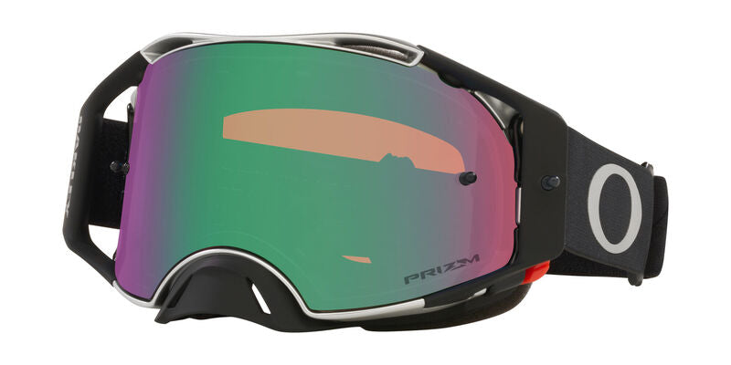 OAKLEY Airbrake MX Brille - Tuff Blocks schwarz Gunmetal Prizm MX Jade Lens