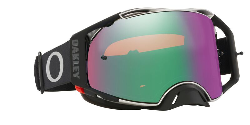 OAKLEY Airbrake MX Brille - Tuff Blocks schwarz Gunmetal Prizm MX Jade Lens