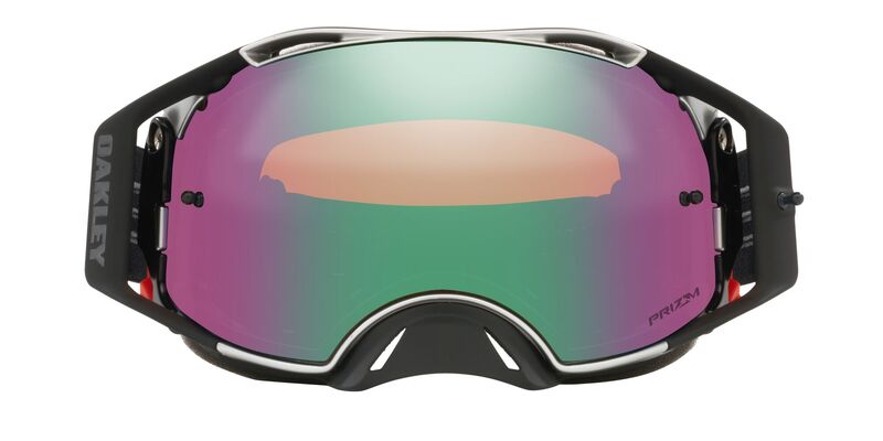 OAKLEY Airbrake MX Brille - Tuff Blocks schwarz Gunmetal Prizm MX Jade Lens