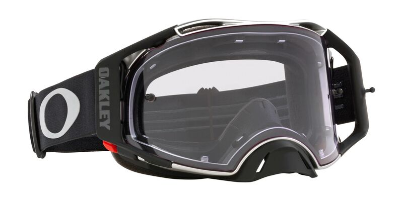 OAKLEY Airbrake MX Brille - Tuff Blocks schwarz Gunmetal Prizm MX Low Light Lens