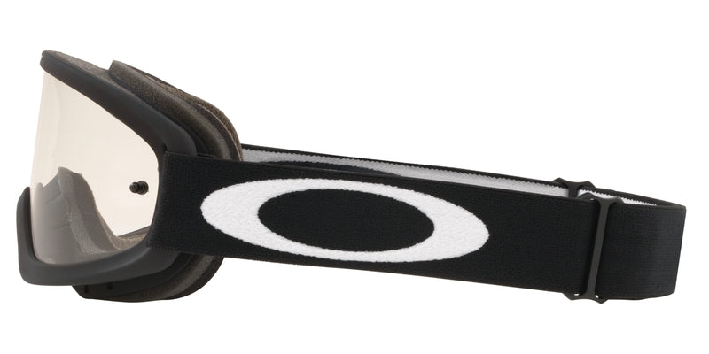 OAKLEY O Frame 2.0 Pro XS MX-Brille in mattschwarz mit klarer Linse, Schutzbrille für Motocross und Offroad.