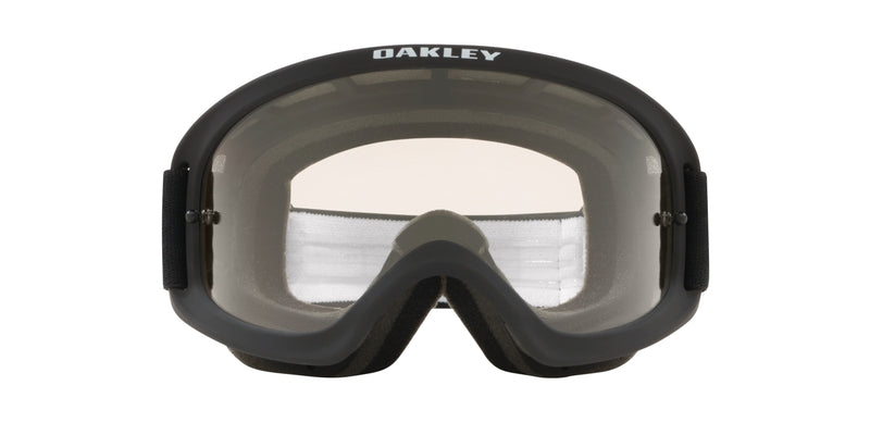 OAKLEY O Frame 2.0 Pro XS MX-Brille in mattschwarz mit klarer Linse, Schutzbrille für motocross und Offroad.