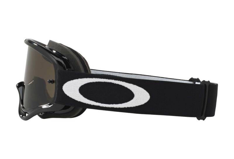 OAKLEY O Frame MX-Brille in Schwarz mit dunklem Graufilter, schützt die Augen beim Motocross, robuster Rahmen, sportliches Design
