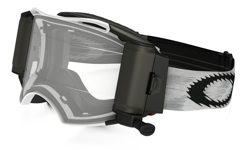 OAKLEY Airbrake MX Race-Ready Roll-Off Brille Matte weiß Speed klare Linse