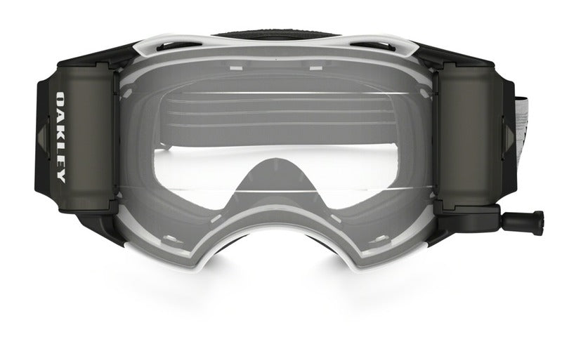 OAKLEY Airbrake MX Race-Ready Roll-Off Brille Matte weiß Speed klare Linse