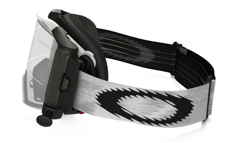OAKLEY Airbrake MX Race-Ready Roll-Off Brille Matte weiß Speed klare Linse