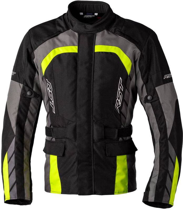 RST Alpha 5 CE Textil-Motorradjacke - Schwarz/Flo Gelb