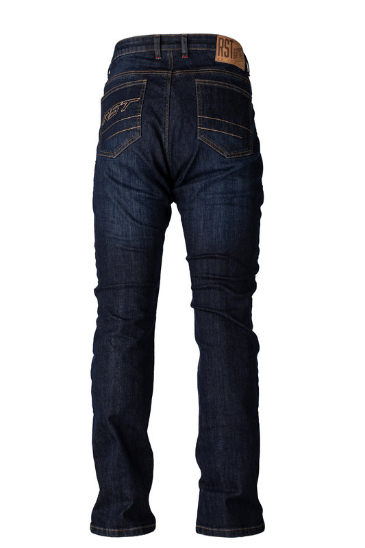 RST Verstärkte Textil-Motorradhose 2 CE, gerades Bein - Dunkelblau Denim Kurzes Bein