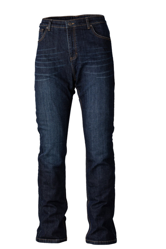 RST Verstärkte Textil-Motorradhose 2 CE, gerades Bein - Dunkelblau Denim Langes Bein