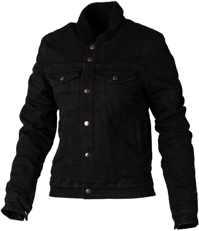 RST Sherpa Denim CE Textil-Motorradjacke - Schwarz