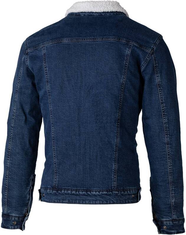 RST Sherpa Denim CE Textil-Motorradjacke - Blau