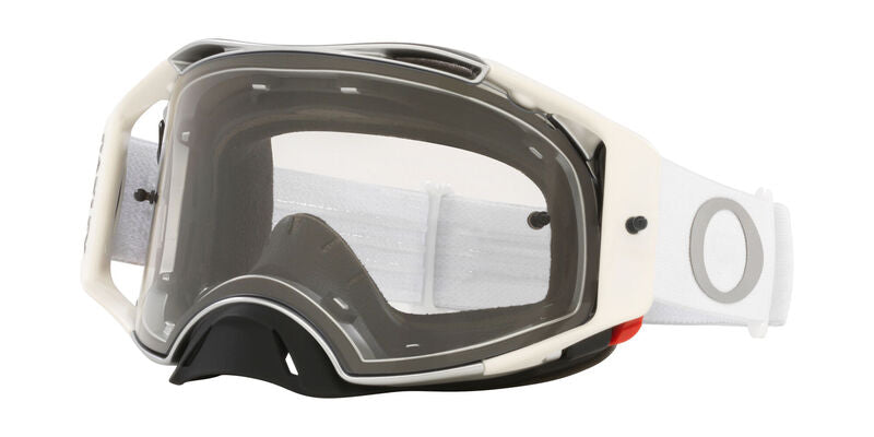 OAKLEY Airbrake MX Brille - Tuff Blocks weiß Klare Linse