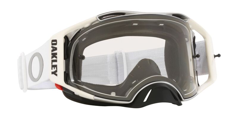 OAKLEY Airbrake MX Brille - Tuff Blocks weiß Klare Linse