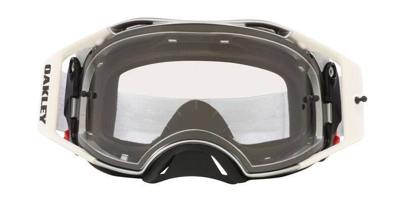 OAKLEY Airbrake MX Brille - Tuff Blocks weiß Klare Linse