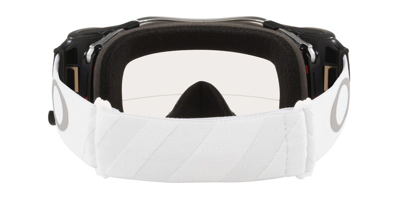 OAKLEY Airbrake MX Brille - Tuff Blocks weiß Race-Ready Roll-Off Clare Linse