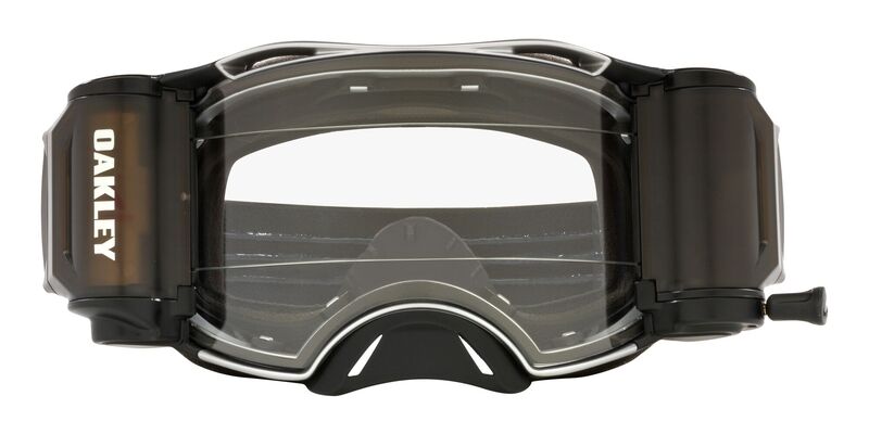 OAKLEY Airbrake MX Brille - Tuff Blocks schwarz Gunmetal Race-Ready Roll-Off klare Linse