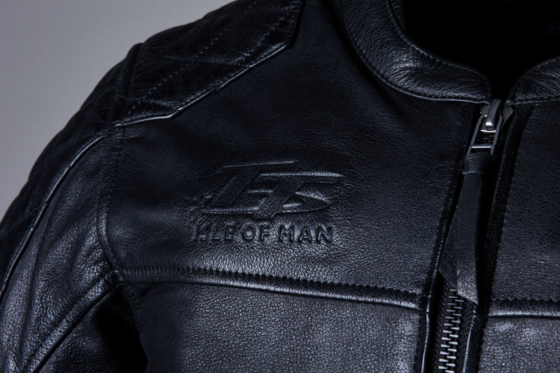 Schwarze RST Hillberry2 CE Lederjacke für Herren, klassische Herrenjacke aus Leder mit stilvollem Design.