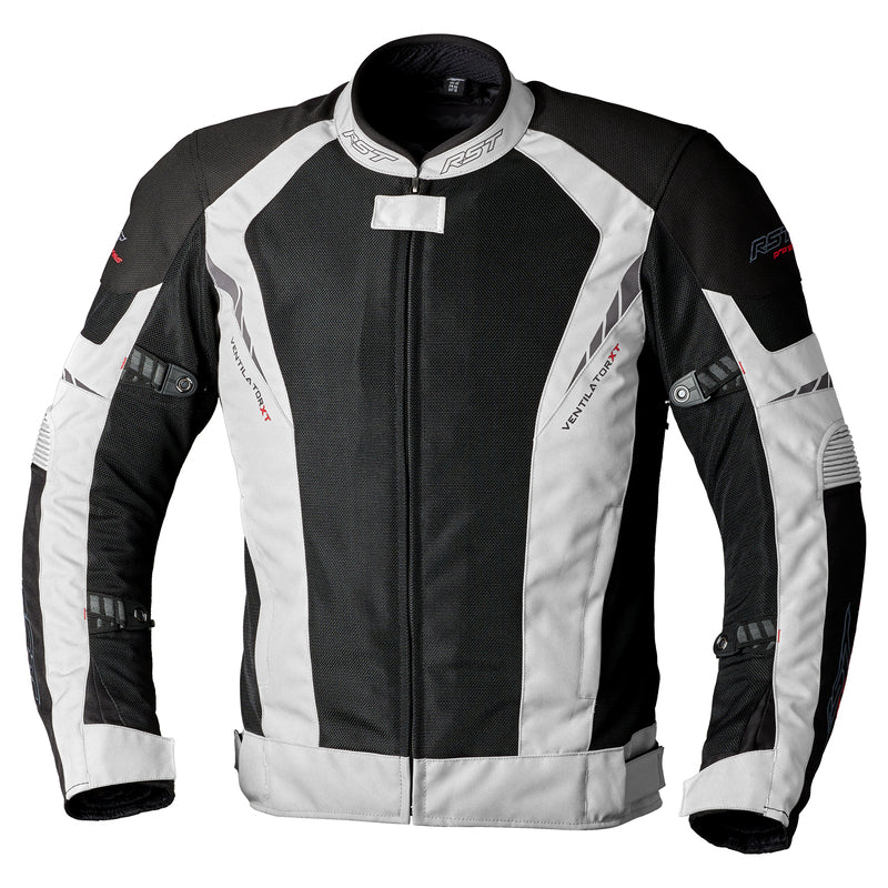 RST Ventilator-XT CE Textil-Motorradjacke Herren - Schwarz/Silber