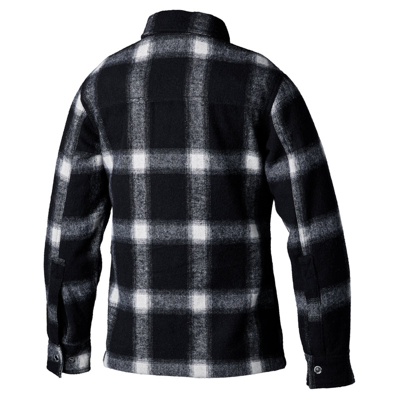 Schwarzes gebürstetes RST Textilhemd für Damen, urbanes Jacken-Design, gebürstete Oberfläche, modischer Damen-Style