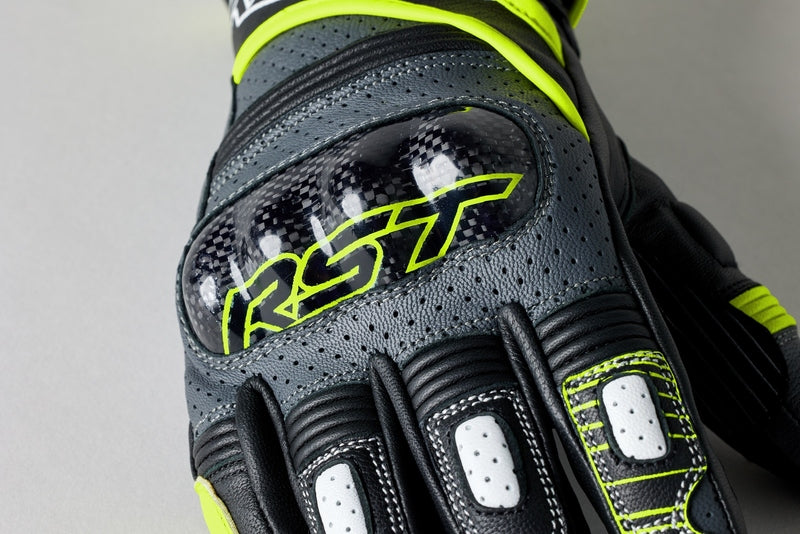 RST Fulcrum Motorradhandschuhe Herren CE - Neon Gelb
