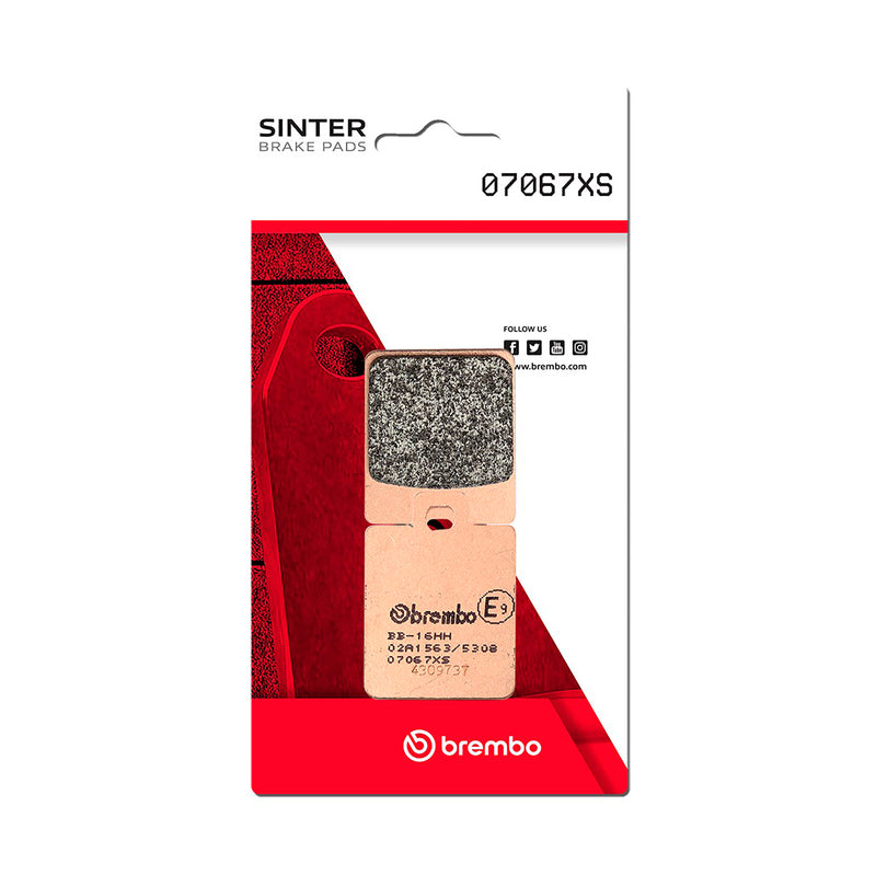 BREMB BRAKE PADS 07067XS SINTER METAL