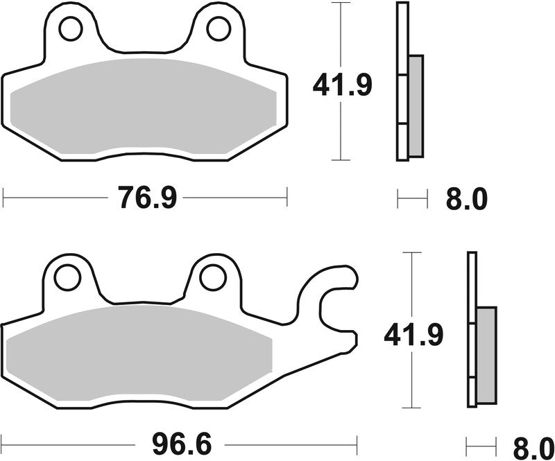 BREMB BRAKE PADS 07071XS SINTER METAL