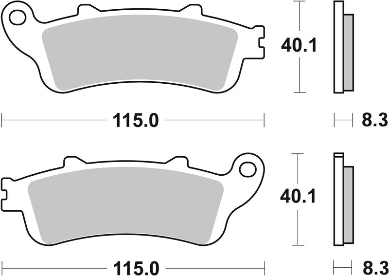 BREMB BRAKE PADS 07072XS SINTER METAL