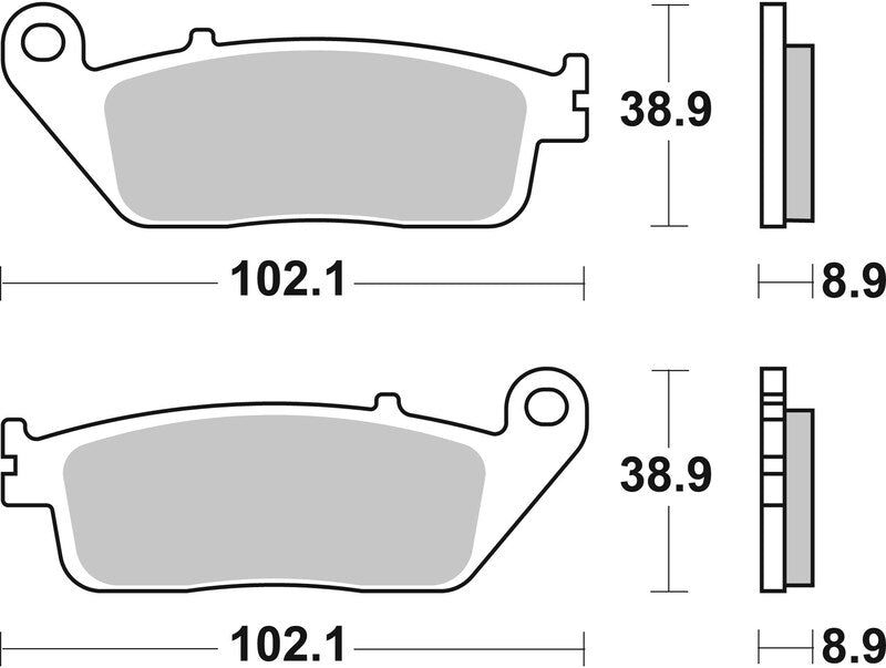 BREMB BRAKE PADS 07075XS SINTER METAL