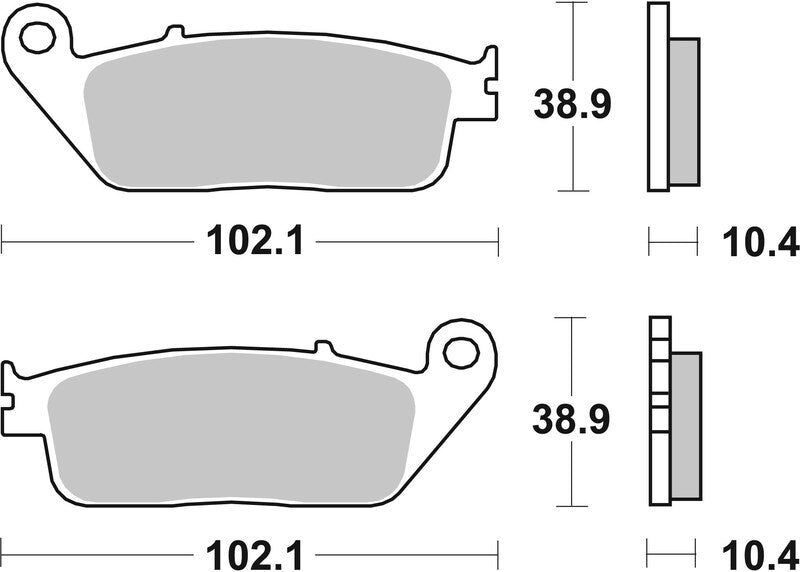BREMB BRAKE PADS 07096XS SINTER METAL