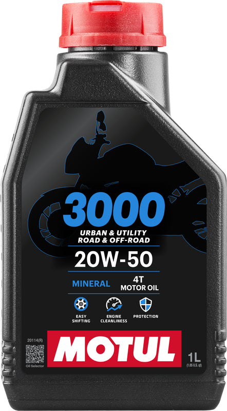 MOTUL 3000 4T Motorenöl - 20W50 1 l