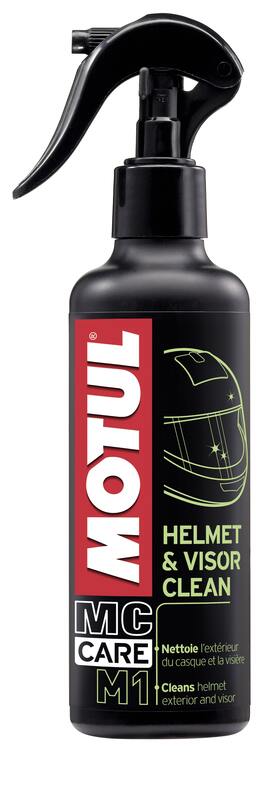 Motul M1 Helm- und Visierreiniger, 250 ml Spray, Reinigungsspray für Helme und Visiere, effektiver Helm- und Visierreiniger