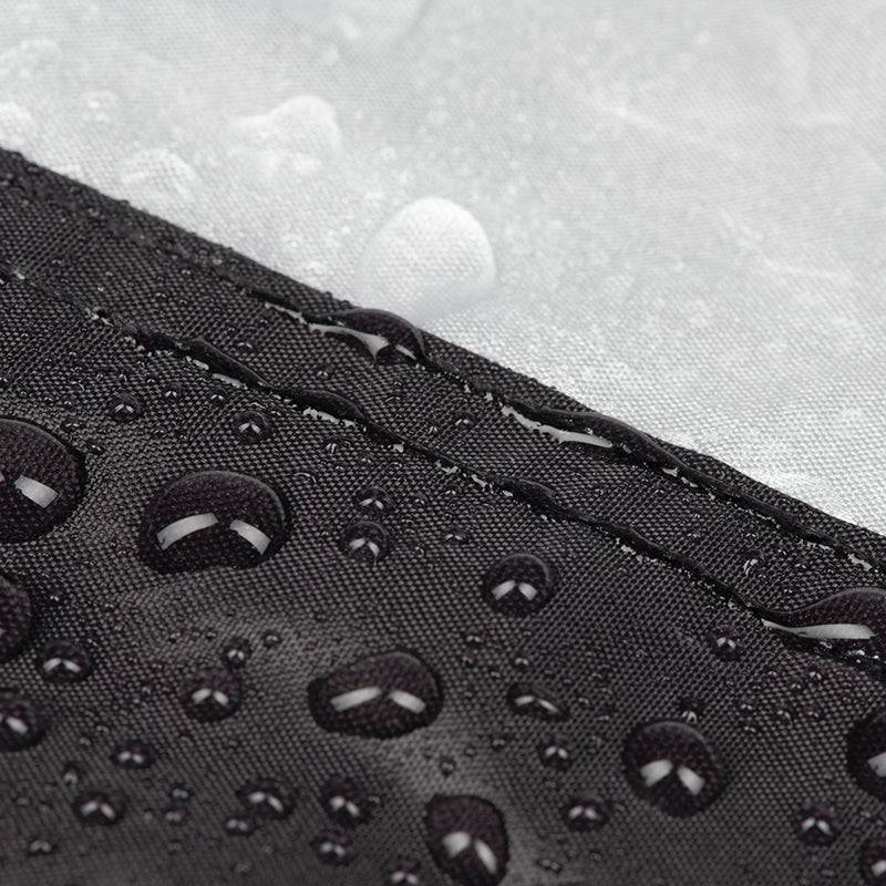 Schwarze und silberne Oxford Aquatex Abdeckplane für Scooter, wetterfest, mit Windscreen, für Indoor und Outdoor Schutz