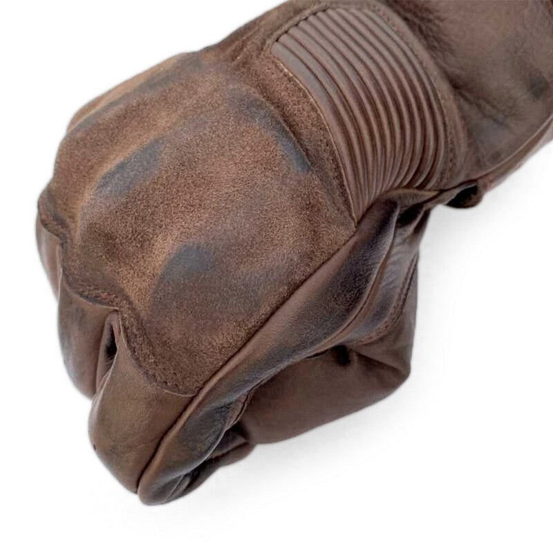 RST Crosby Motorradhandschuhe Leder Braun