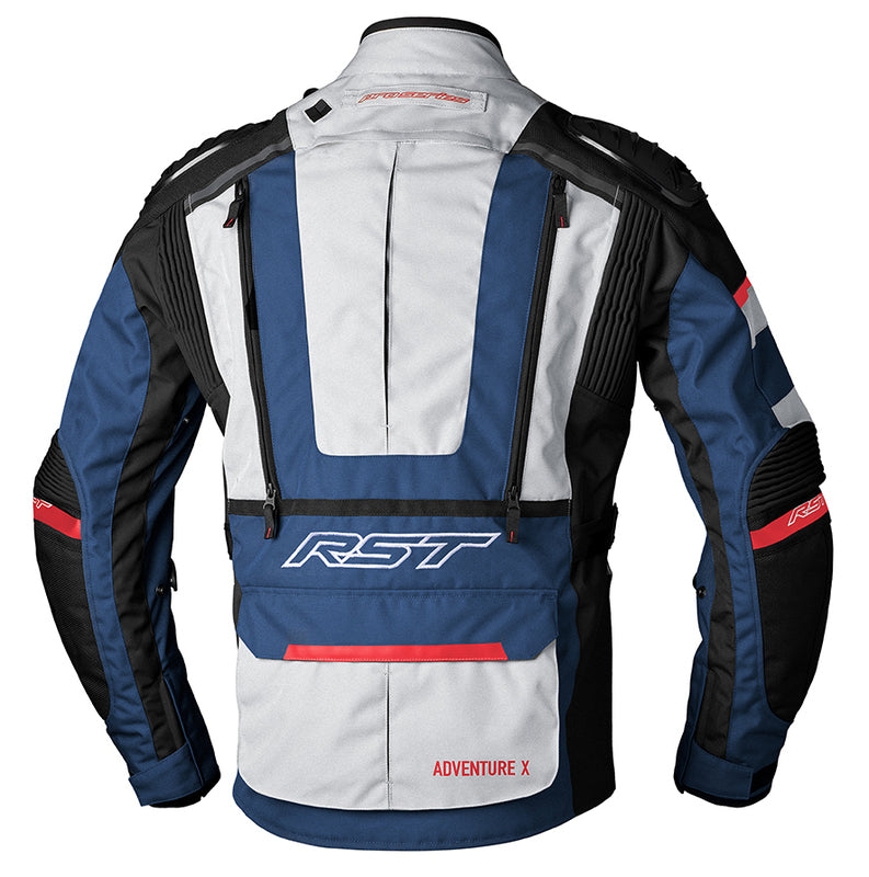 RST Pro Series Adventure-X CE Textil Damenjacke - Silber/Blau/Rot