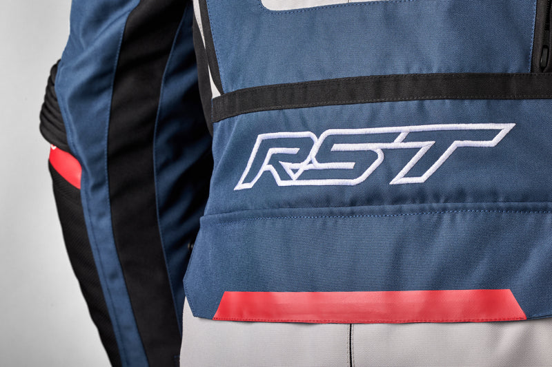 RST Pro Series Adventure-X CE Textil Damenjacke - Silber/Blau/Rot