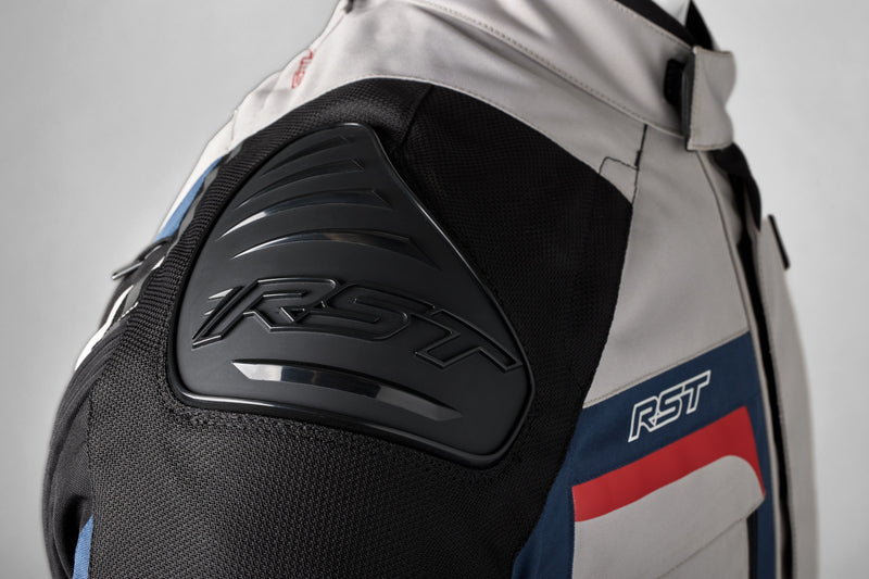 RST Pro Series Adventure-X CE Textil Damenjacke - Silber/Blau/Rot