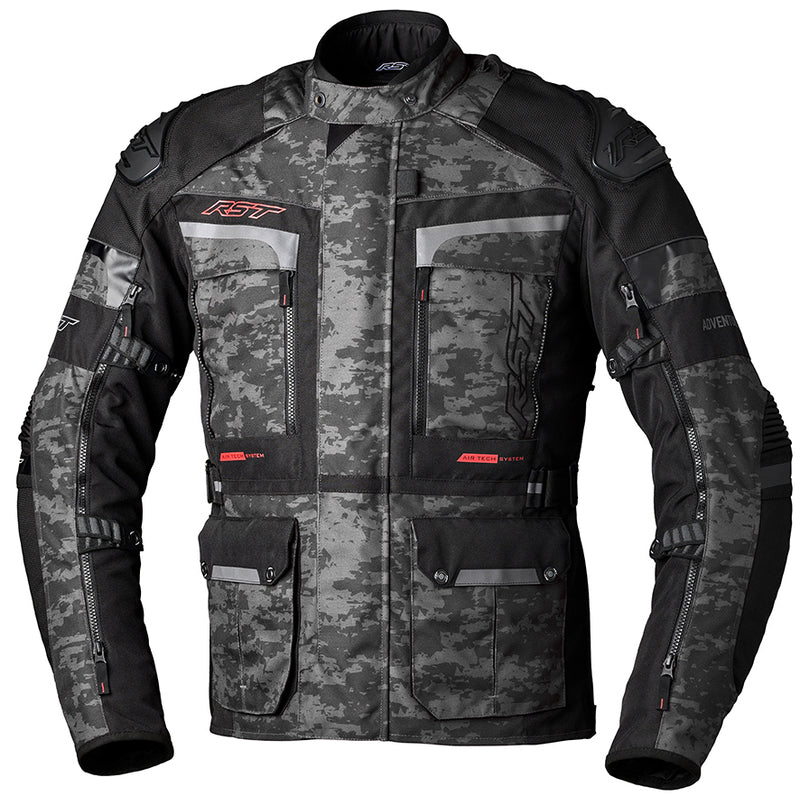 RST Pro Series Adventure-X Textil-Motorradjacke - Grau/Camo