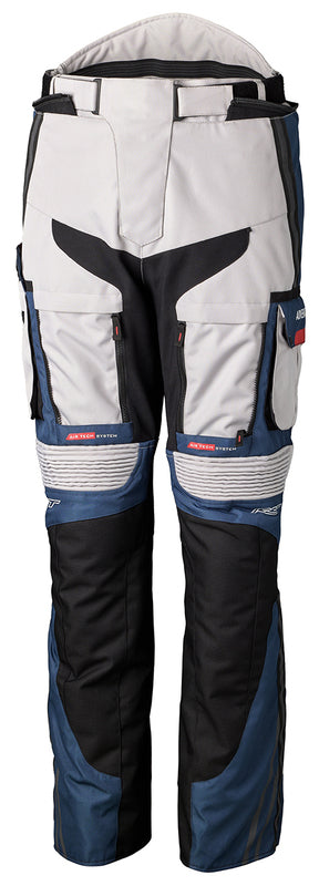 RST Pro Series Adventure-X CE Textil-Motorradhose - Silber/Blau/Rot