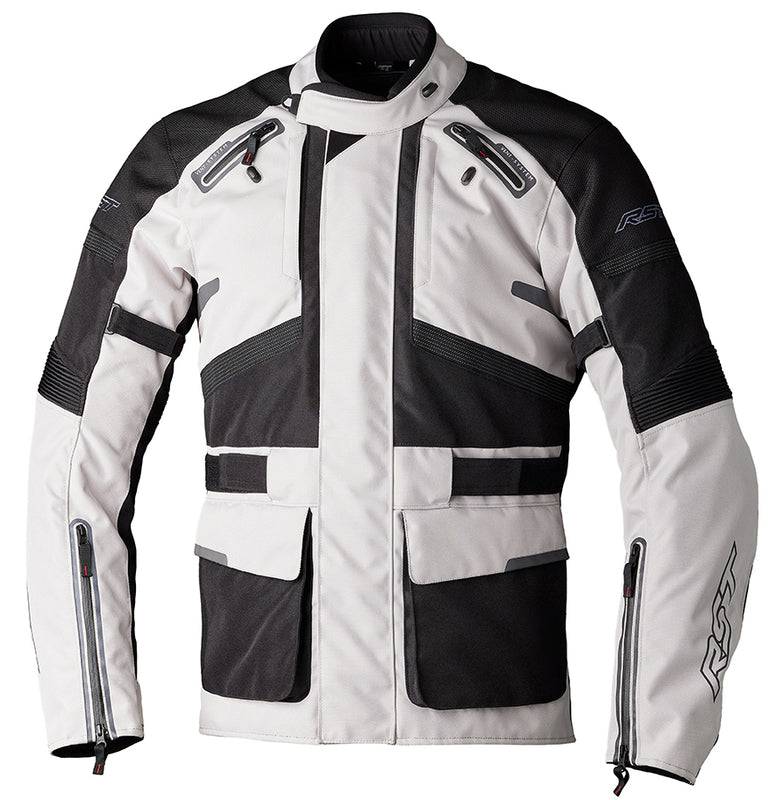 RST Endurance CE Textil-Motorradjacke Herren - Silber/Schwarz
