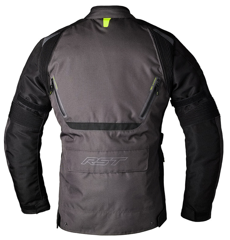 RST Endurance CE Textil-Motorradjacke Herren - Graphite/Fluo Gelb