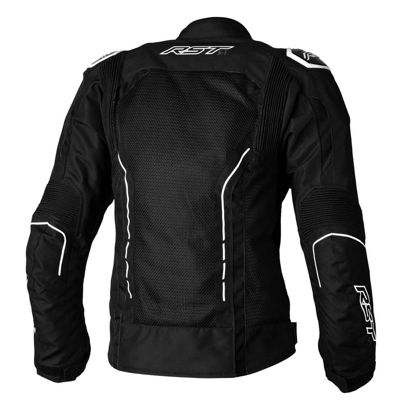 RST Damen S1 Mesh CE Textil-Motorradjacke - Schwarz/Weiß