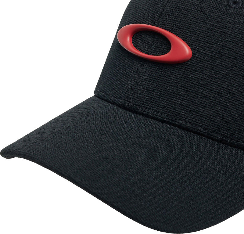 OAKLEY Tincan Cap - Pitch schwarz/Flame rot