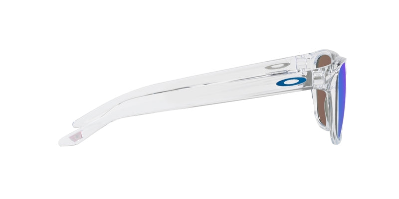 OAKLEY Manorburn Sonnenbrille - Prizm Sapphire polarisierte Gläser, polierter klarer Rahmen