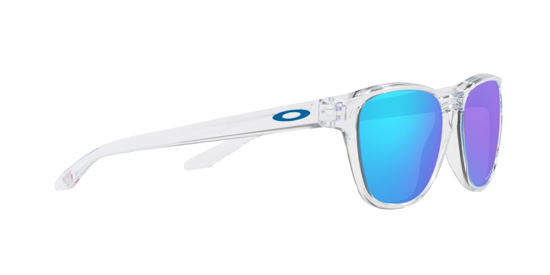 OAKLEY Manorburn Sonnenbrille - Prizm Sapphire polarisierte Gläser, polierter klarer Rahmen
