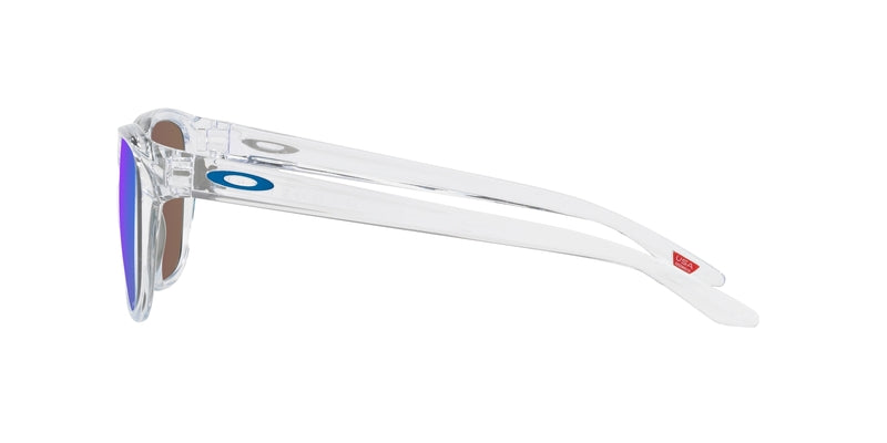 OAKLEY Manorburn Sonnenbrille - Prizm Sapphire polarisierte Gläser, polierter klarer Rahmen