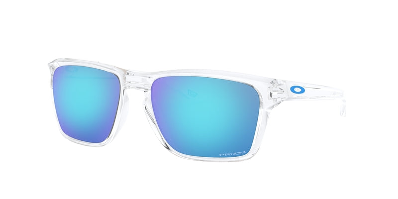 OAKLEY Sylas Sonnenbrille - Prizm Sapphire Gläser, Gestell poliert, klar