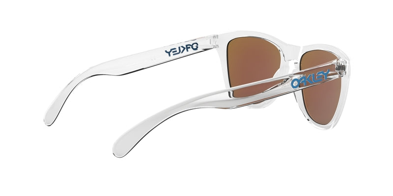 OAKLEY Frogskins Sonnenbrille - Prizm Sapphire Gläser, Gestell glasklar