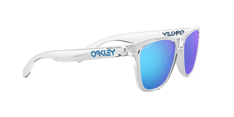 OAKLEY Frogskins Sonnenbrille - Prizm Sapphire Gläser, Gestell glasklar
